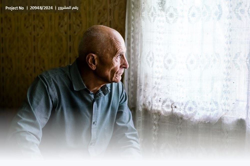 Picture of An elderly man fighting cancer